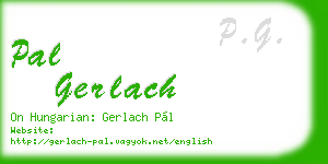 pal gerlach business card